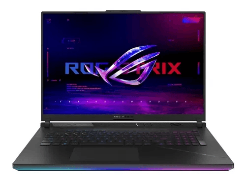 Notebook Gamer de Alta Performance ROG Strix Scar 18 com iluminação RGB e tela Mini LED