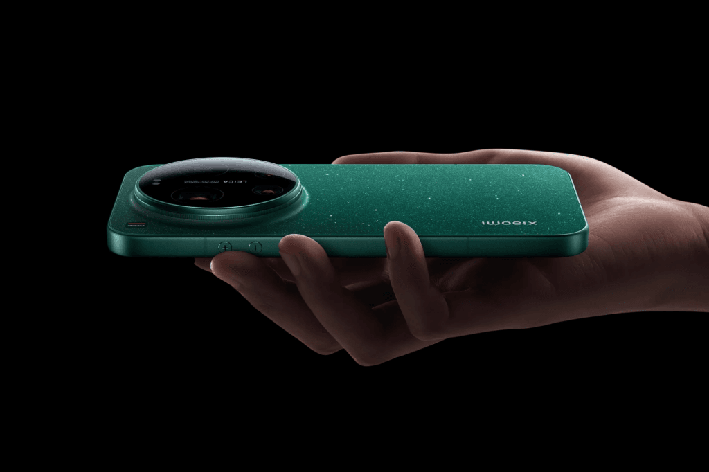 Xiaomi 17 Ultra design verde lateral