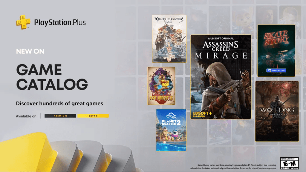 Lista de jogos da PS Plus Dezembro 2025 incluindo Assassin's Creed e Wo Long