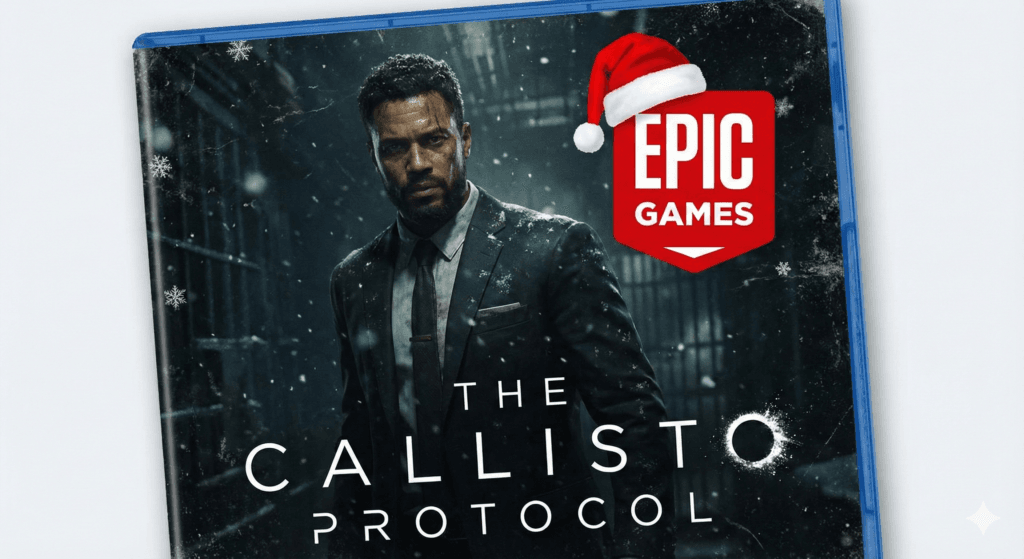 Capa do jogo The Callisto Protocol Grátis na Epic Games Store especial de Natal