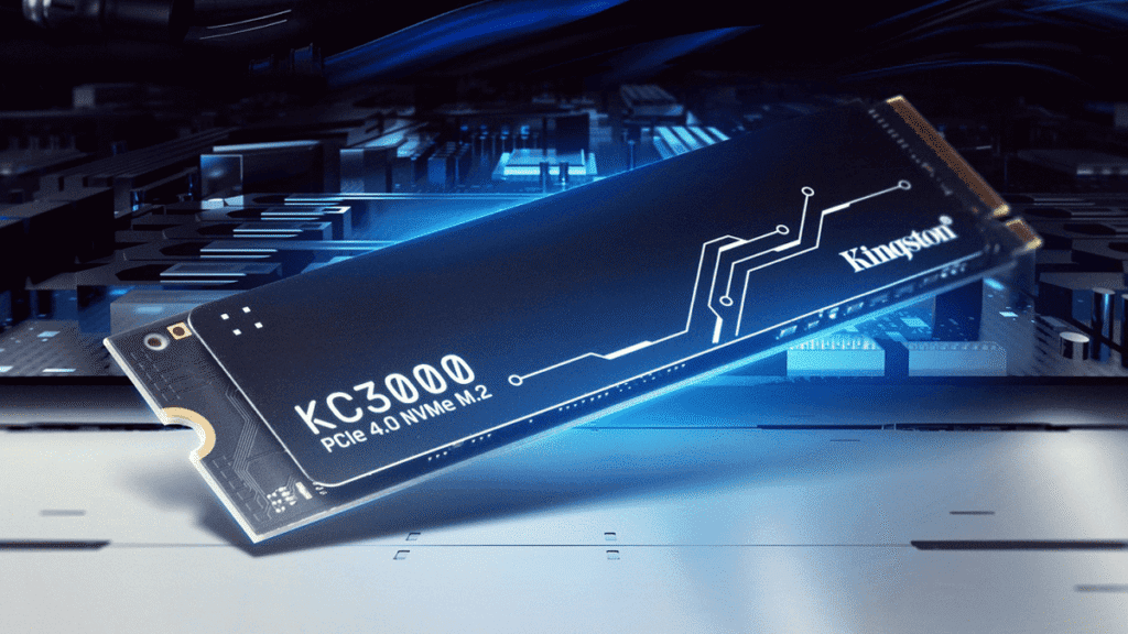 SSD Kingston NVMe ilustrando o cenário de SSDs mais caros em 2026 devido à Inteligência Artificial.