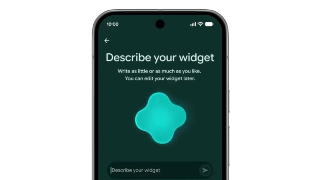 Android 17 widget IA Create My Widget