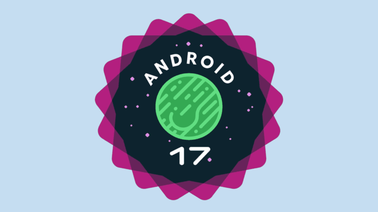 Tela inicial do smartphone mostrando as novidades do Android 17 com widgets de IA