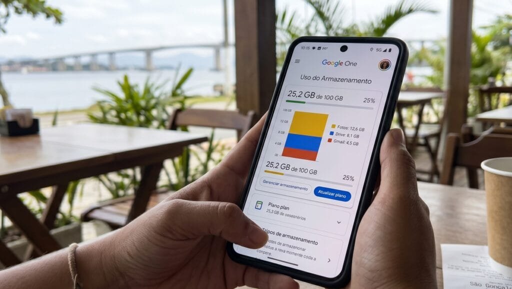 Como verificar e gerenciar o armazenamento da conta Google painel google one armazenamento gmail drive fotos