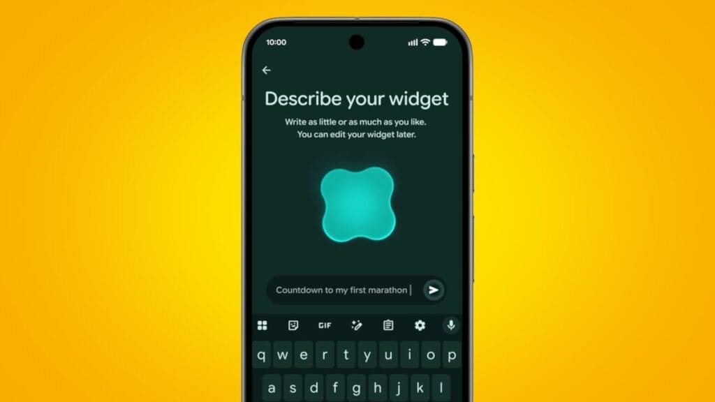 Recurso Create My Widget no Android 17 com Gemini Intelligence Android 17 Create My Widget criador de widgets por inteligência artificial