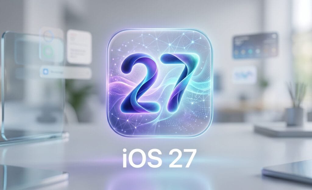 iOS 27 — Interface com Siri renovada e Genmoji com IA iOS 27 novidades Siri e Genmoji com inteligência artificial