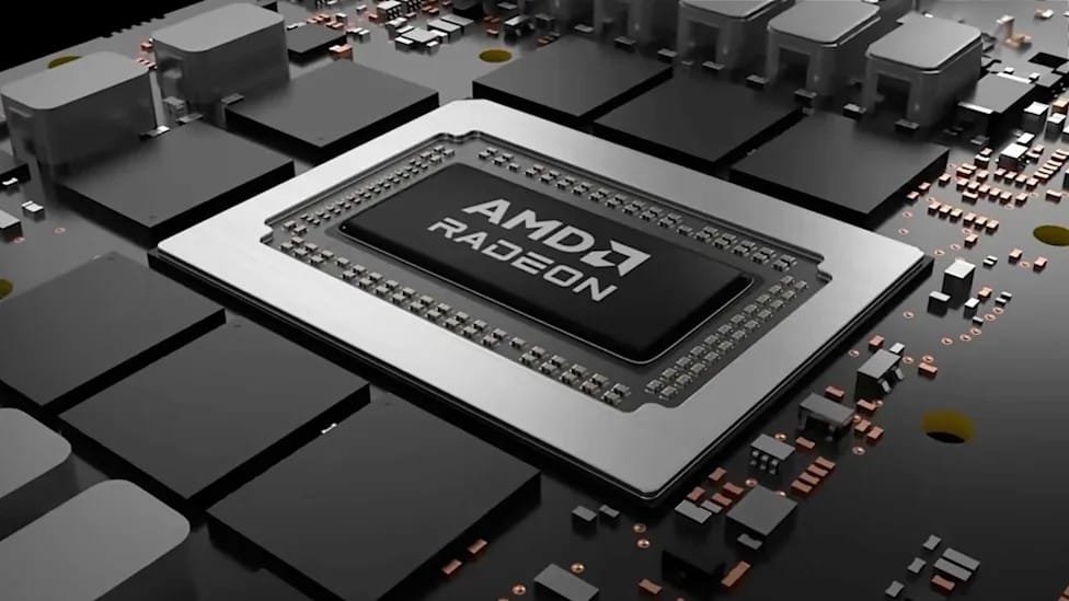 Chip AMD Radeon rodando upscaling AMD FSR 4.1