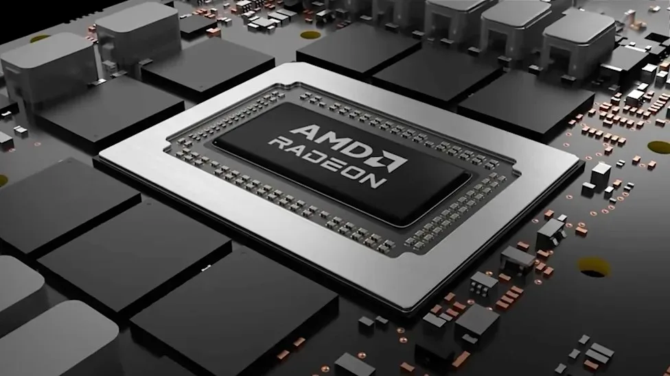 Chip AMD Radeon rodando upscaling AMD FSR 4.1