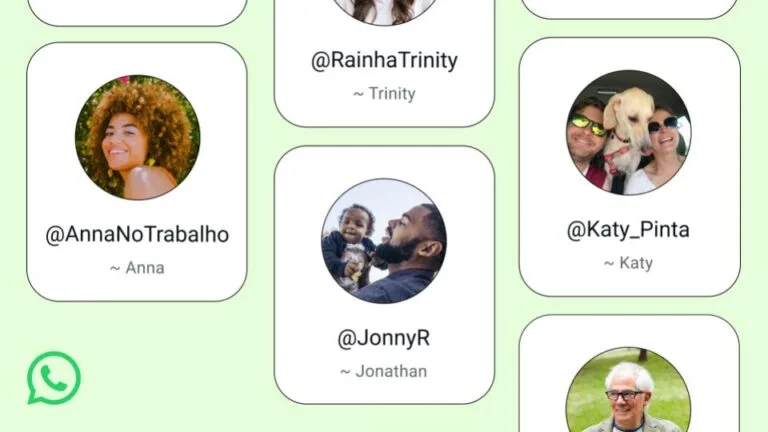 tela de reserva de nome de usuário no WhatsApp Android 2026