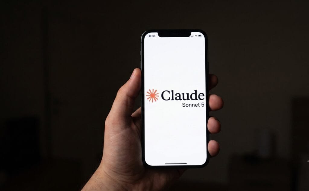 Claude Sonnet 5 ícone do aplicativo Anthropic em destaque
