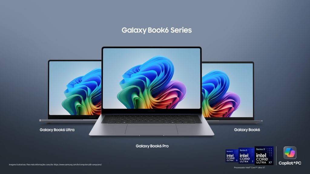 Comparativo dos modelos Galaxy Book 6 Pro e Ultra no Brasil